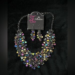 Paparazzi | Zi Collection | Oil Spill | Statement Necklace and Earrings